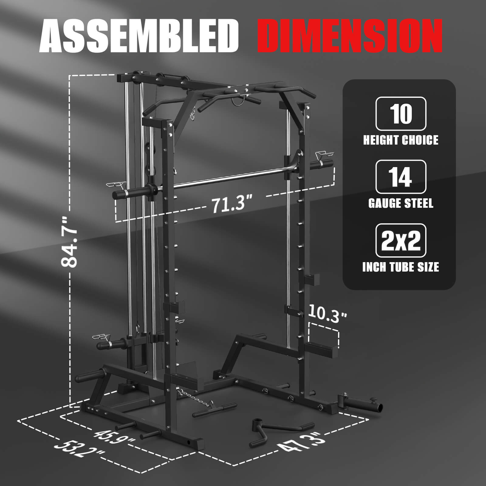 GYMWORTH GW1000 Compact Smith Machine