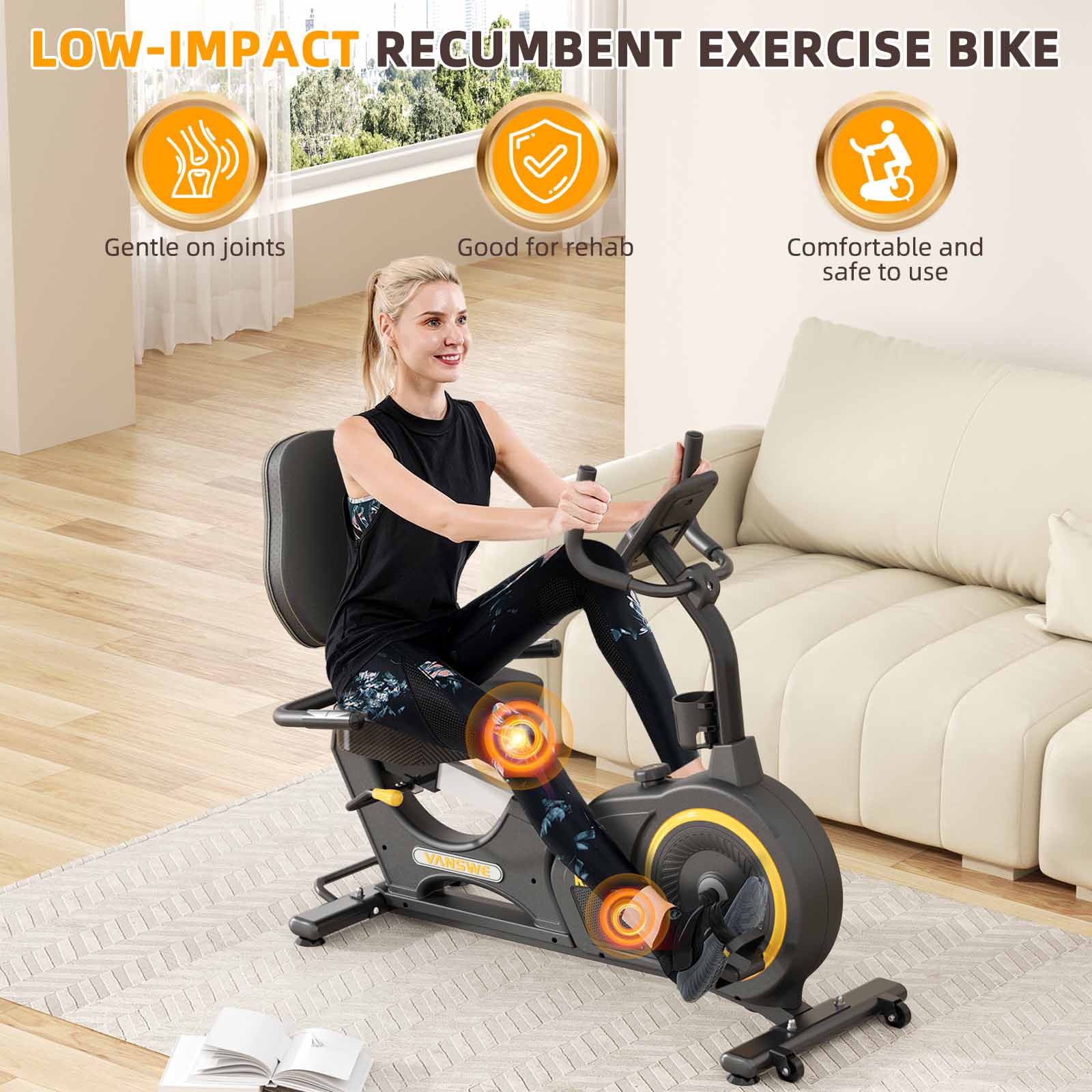 VANSWE RB405 Recumbent Exercise Bike