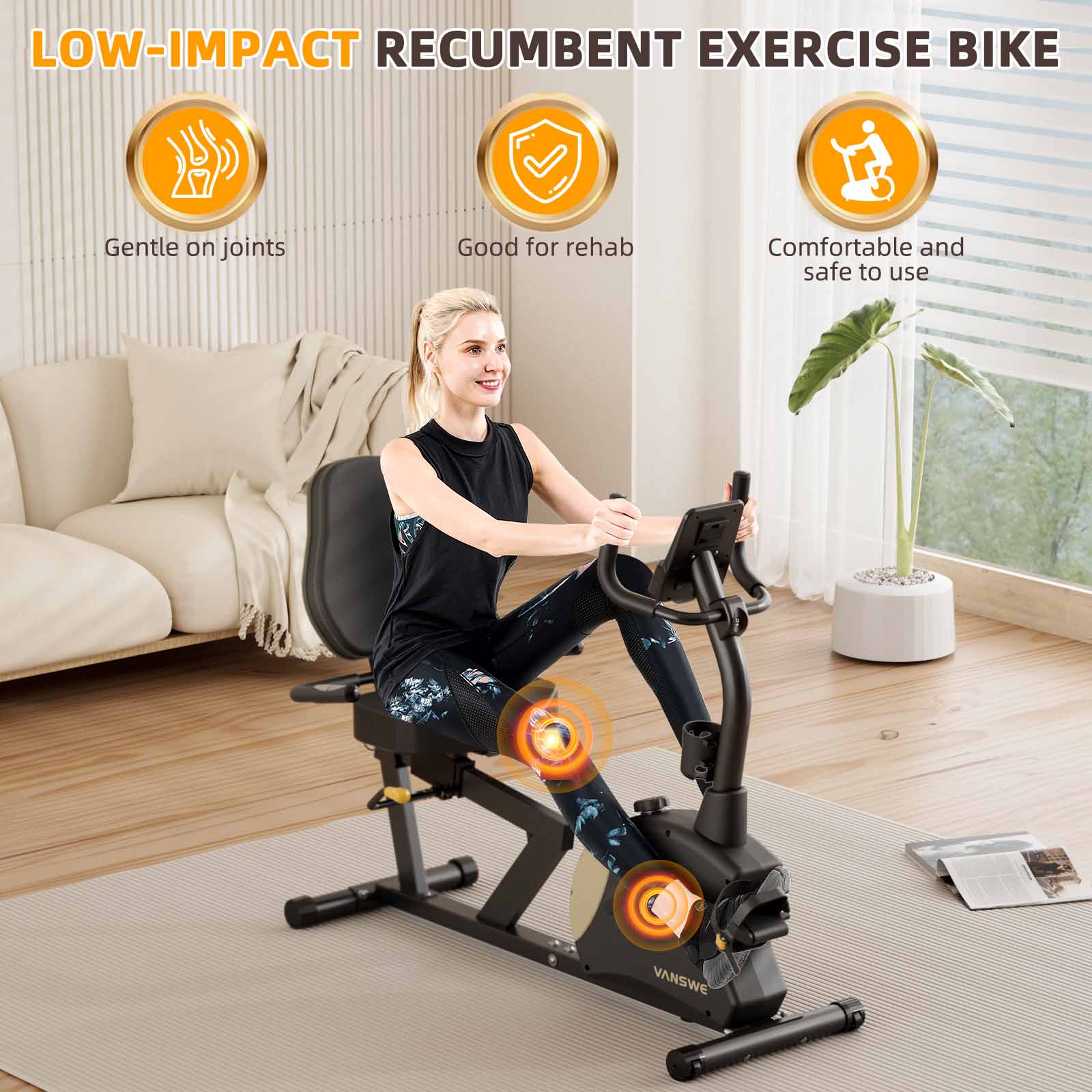 VANSWE RB406  Exercise Bikes Recumbent Bike