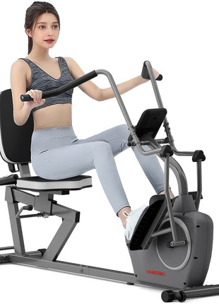 VANSWE RB408 Recumbent Exercise Bike with Arm Exerciser