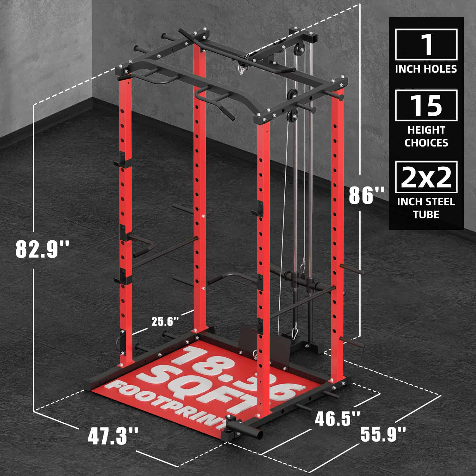 VANSWE Power Cage - Red