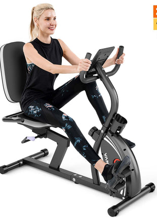 VANSWE  Recumbent Exercise Bike| Silver