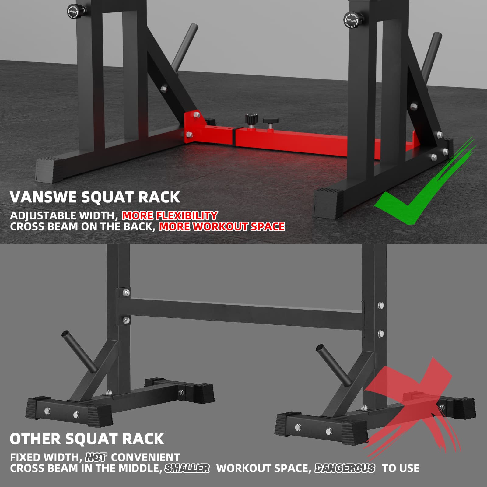 VANSWE SR003 Squat Rack