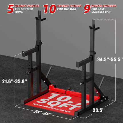 Vanswe 550 lbs Capacity Squat Rack | SR003