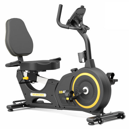 VANSWE Recumbent Exercise Bike - 400 LBS Capacity, Bluetooth, LED Display